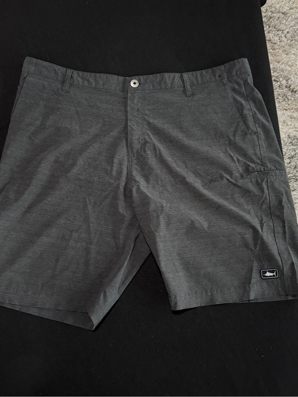 Pelagic Charcoal Gray Hybrid Performance Shorts